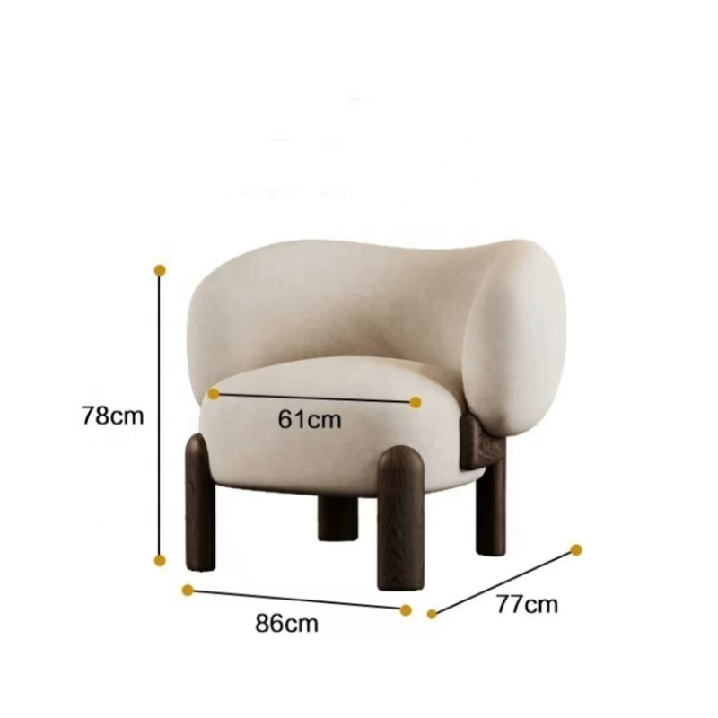 High Resilient Foam Padded Living Room Accent Chair - Image 3